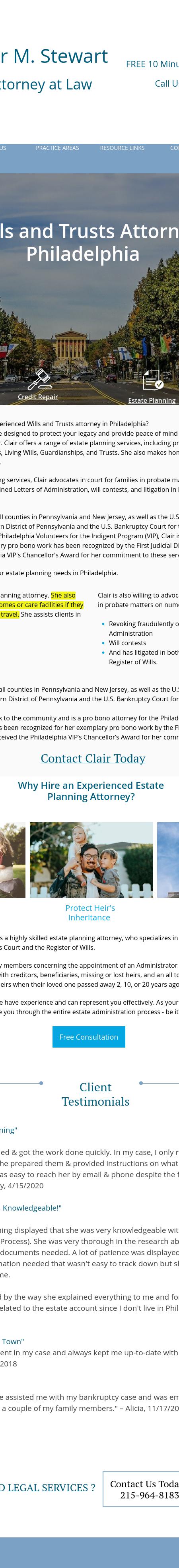 Clair M. Stewart Attorney At Law - Philadelphia PA Lawyers